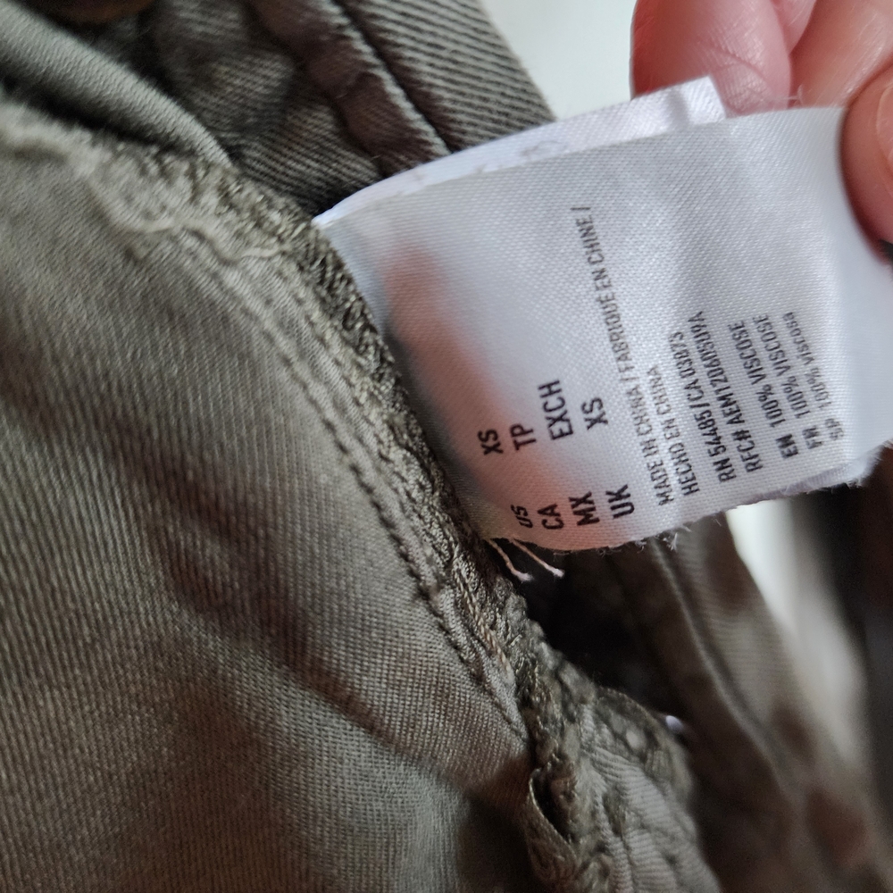 American Eagle Outfitters Olive Utility Jacket with Patches - Picture 9 of 9